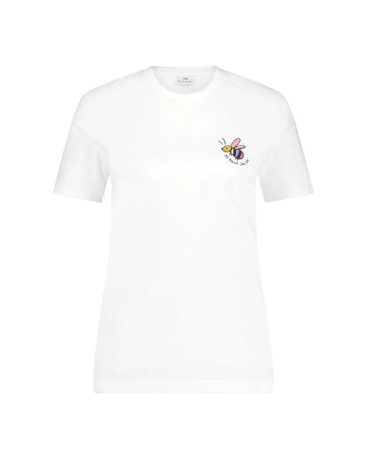 PS by Paul Smith White T-Shirts