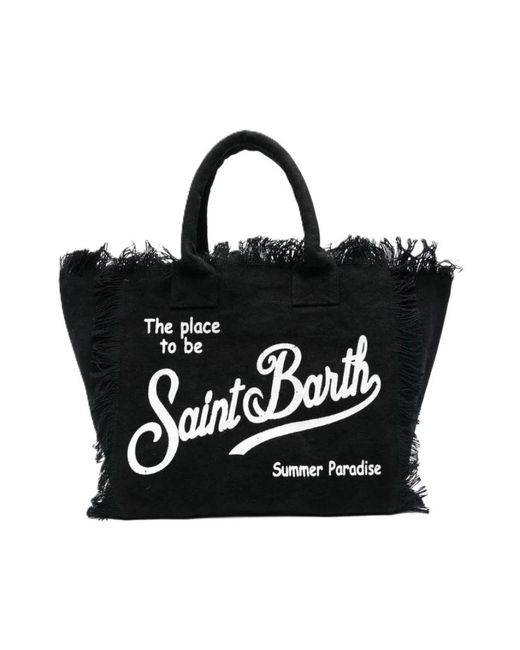 Mc2 Saint Barth Black Shopping Bags