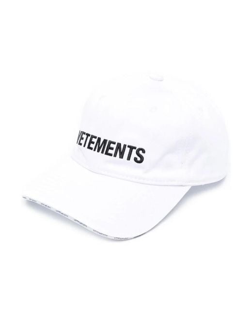 Vetements White Caps for men