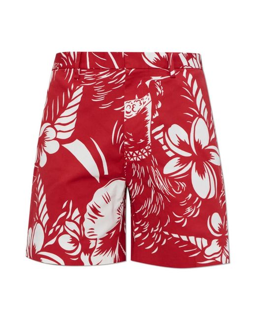 DSquared² Korte Broeken ,Rood ,Shorts Met Patroon in het Red voor heren
