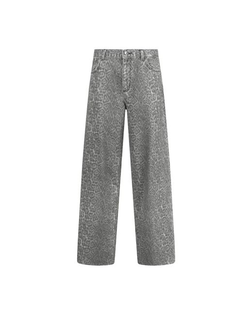Liu Jo Gray Straight Trousers