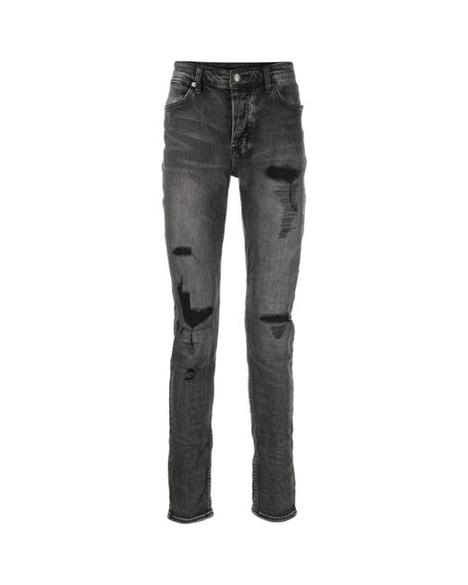Ksubi Gray Slim-Fit Jeans for men