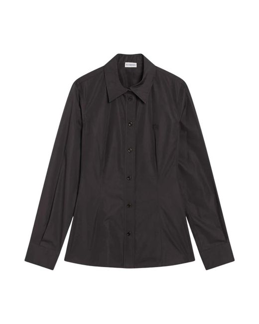 Burberry Lange Mouwen Overhemd Met Knopen in het Black