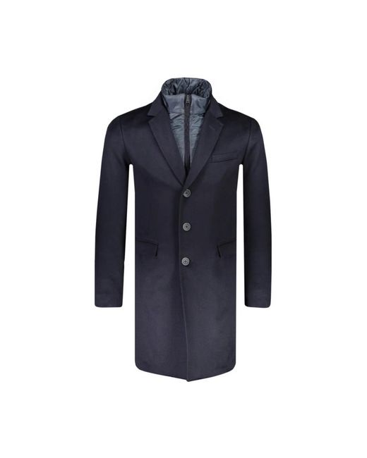 Herno Blue Single-Breasted Coats for men