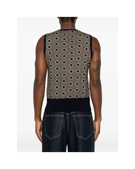 Emporio Armani Black Sleeveless Tops for men