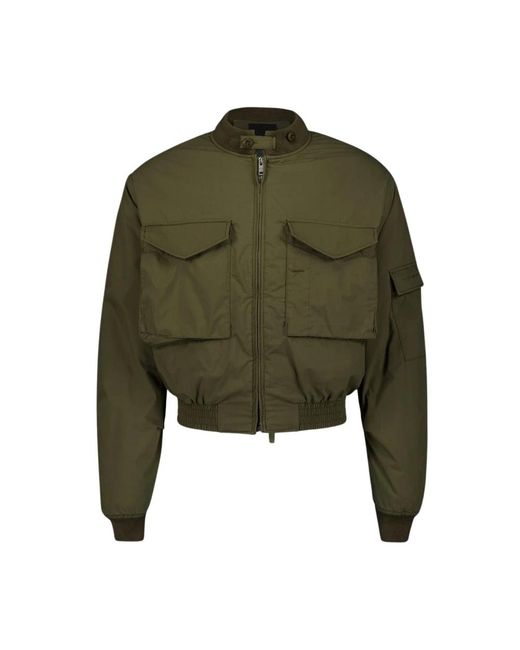 Givenchy Olijfgroene Cropped Bomberjack in het Green voor heren