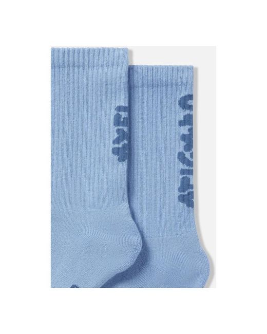 Axel Arigato Ondergoed ,Blauw ,Katoen Floral Jacquard Socks in het Blue