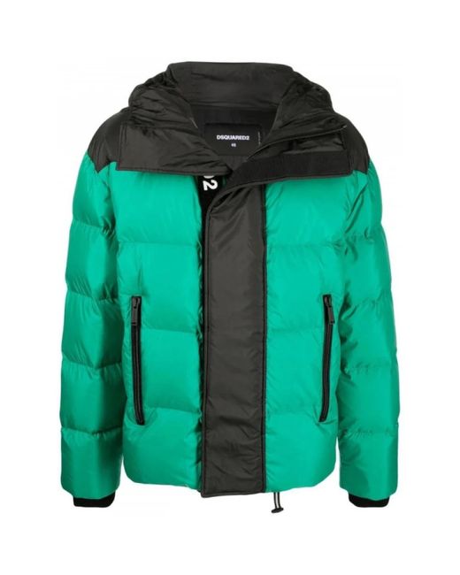 DSquared² Green Down Jackets for men
