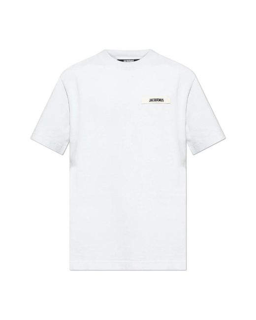Jacquemus T-Shirt Met Logo Patch in het White voor heren