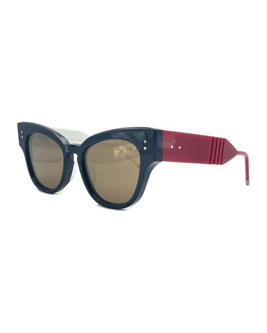 Thom Browne Accessoires ,Blauw ,Cateye Zonnebril in het Brown