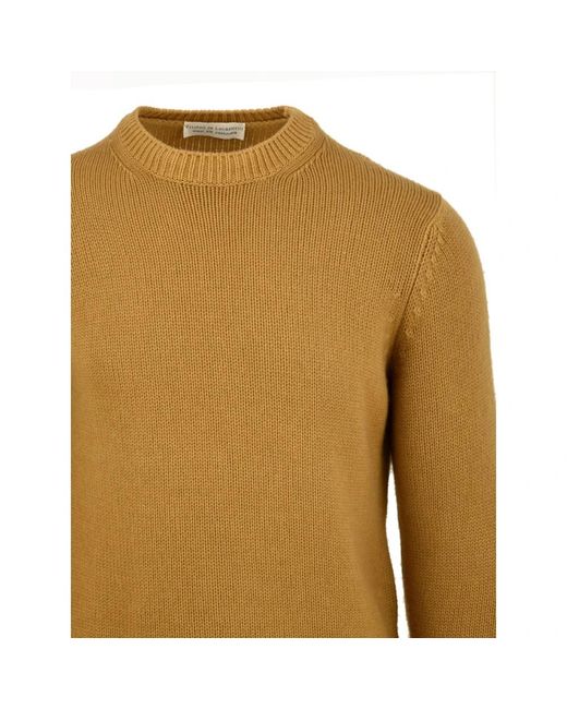 FILIPPO DE LAURENTIIS Brown Round-Neck Knitwear for men