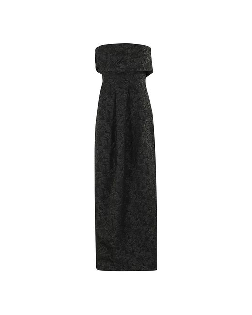 Jonathan Simkhai Draped Gown in het Black