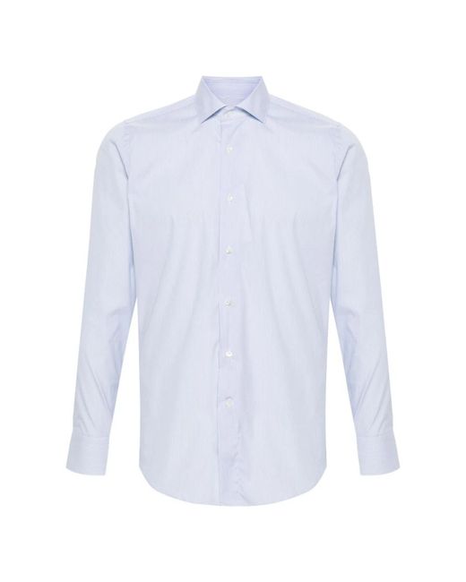 Canali Blue Formal Shirts for men