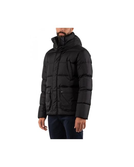 Herno Black Winter Jackets for men