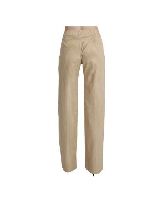 Ermanno Scervino Natural Straight Trousers