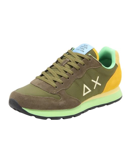 Sun 68 Green Sneakers for men