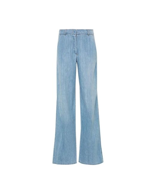 Ermanno Scervino Blue Wide Jeans