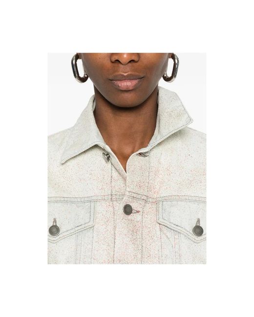 Haikure Cropped Denim Jacket in het White