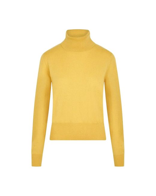 Ballantyne Yellow Cashmere Knitwear