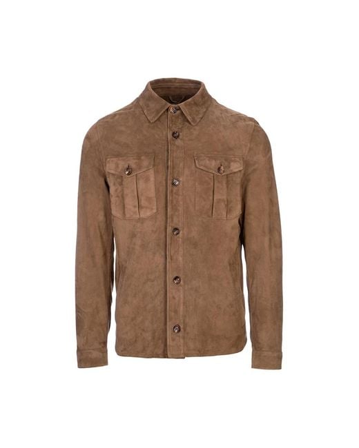 KIRED Brown Light Jackets for men