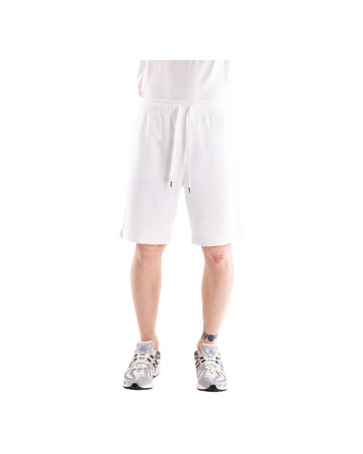 Sun 68 Fleece Bermuda in het White voor heren