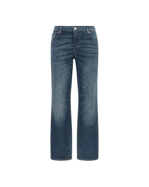 7 For All Mankind Blue Straight Fit Jeans