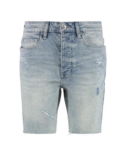 Ksubi Blue Denim Shorts for men
