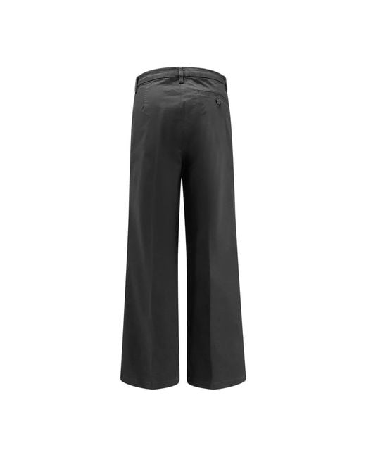 Aspesi Black Wide Trousers