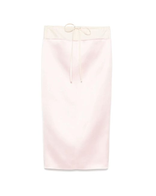 Khaite Pink Midi Skirts