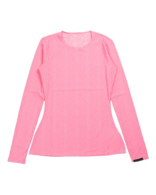 Camiseta jacquard second skin en rosa MARINE SERRE de color Pink