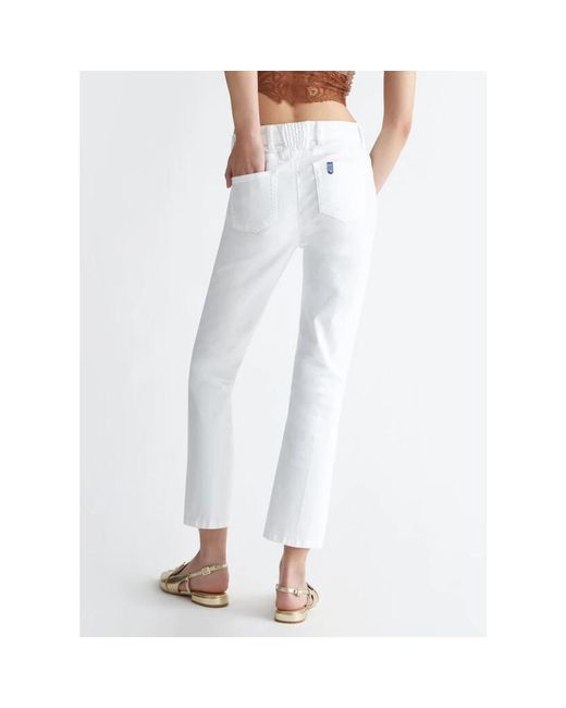 Jeans > cropped jeans Liu Jo en coloris White