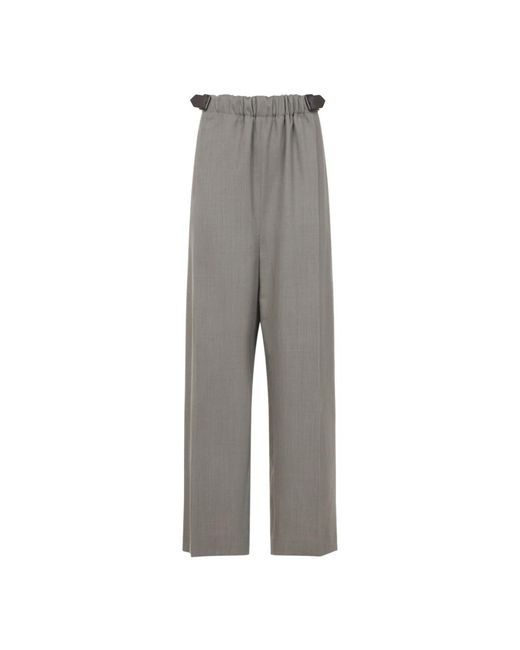 Loewe Gray Wide Trousers