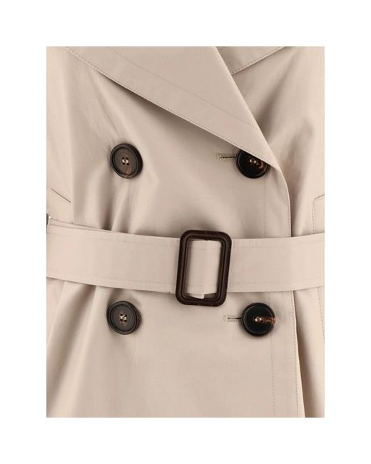 Max Mara Natural Double breasted trench coat