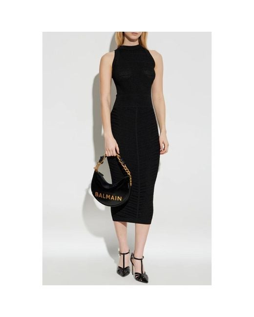 Balmain Black Midi Dresses