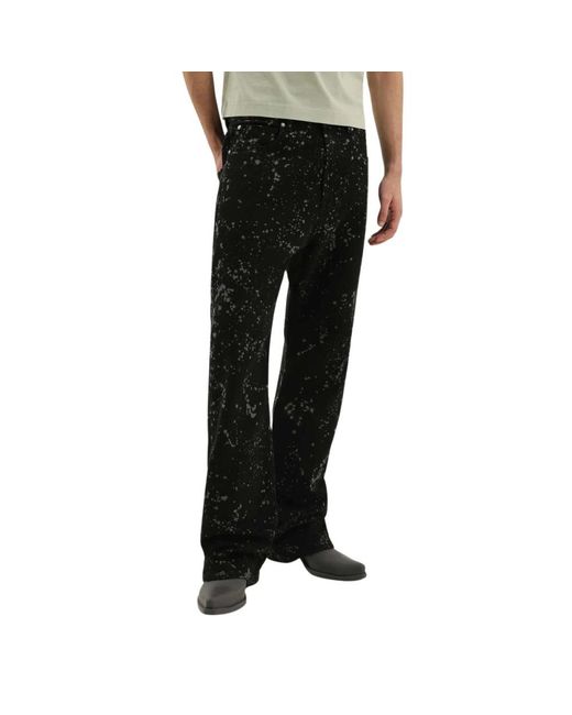 1989 STUDIO Black Wide Jeans for men