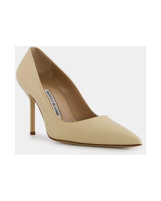 Manolo Blahnik Metallic Pumps