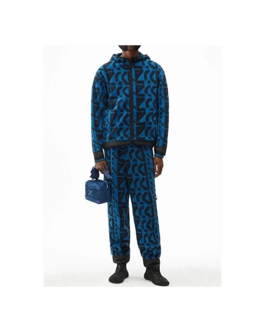 KENZO Blue Zip-Throughs for men