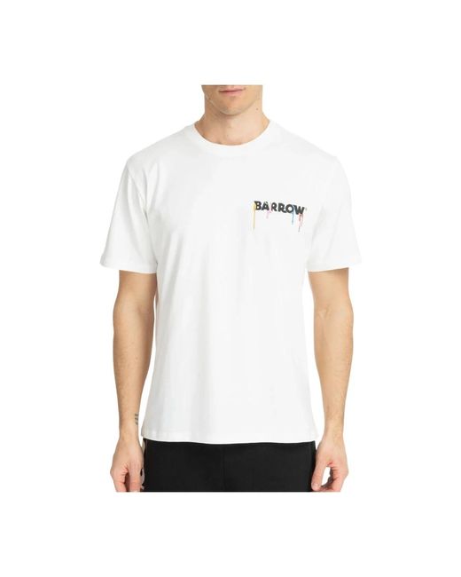 Barrow White Off- jersey t-shirt