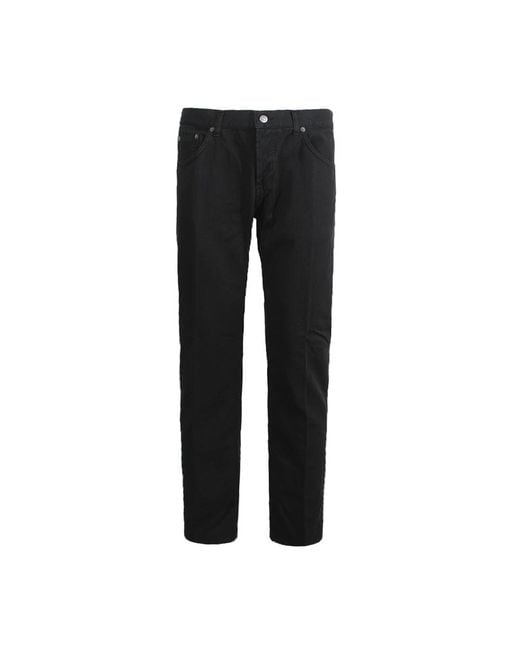 Dondup Black Slim Fit Jeans for men