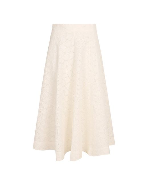 Midi Skirts di Zimmermann in Natural