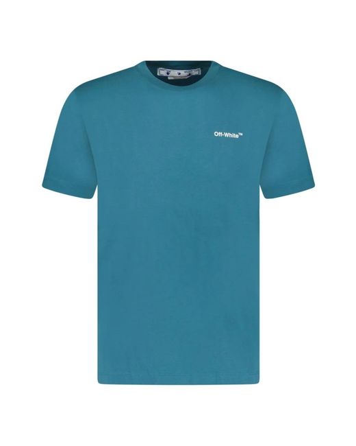 Off-White c/o Virgil Abloh Blue T-Shirts for men