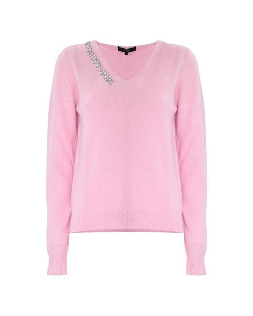 Kocca V-Neck Knitwear in het Pink