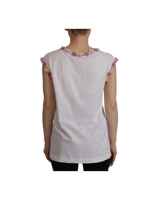Dolce & Gabbana Purple Sleeveless Tops