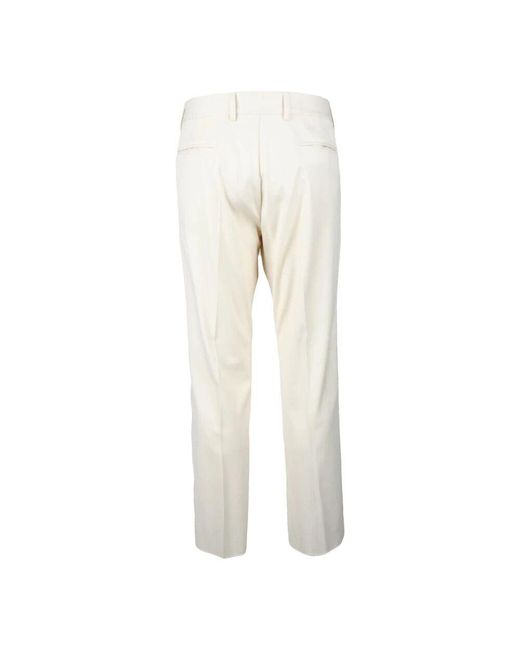 Slim-Fit Trousers Daniele Alessandrini de hombre de color Natural