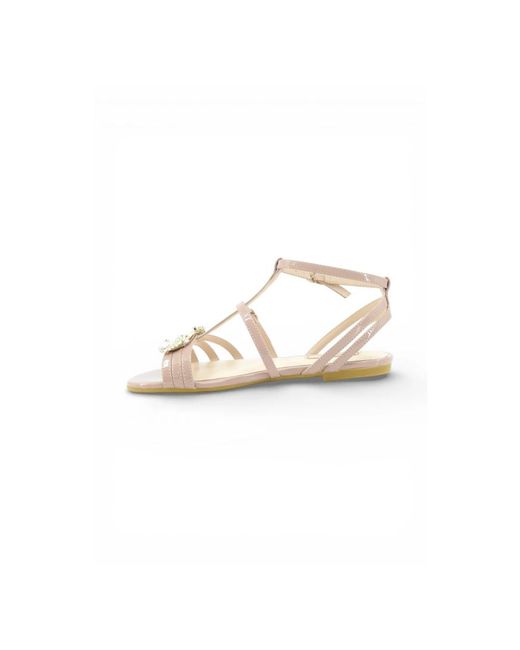 Liu Jo Metallic Flat Sandalen