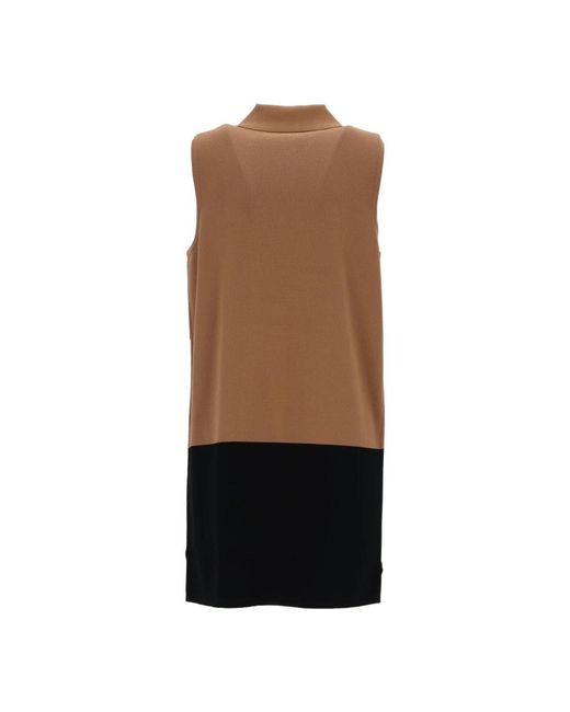 Elisabetta Franchi Brown Short Dresses
