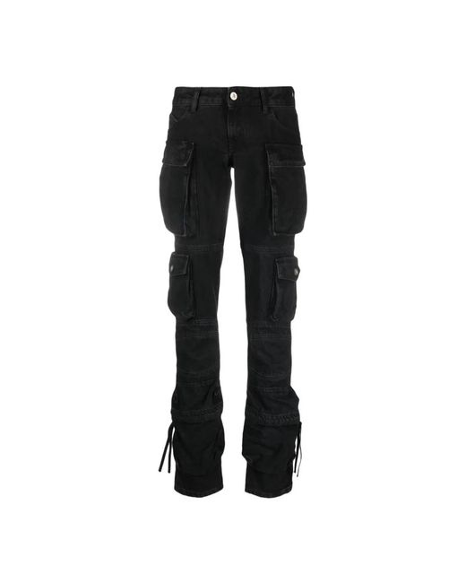The Attico Black Straight Jeans
