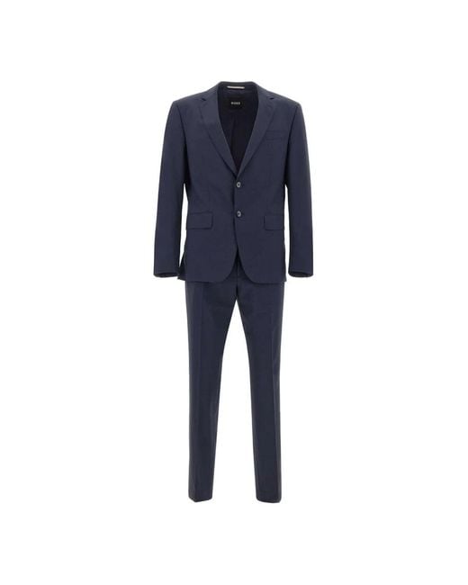 HUGO Single Breasted Suits in het Blue voor heren