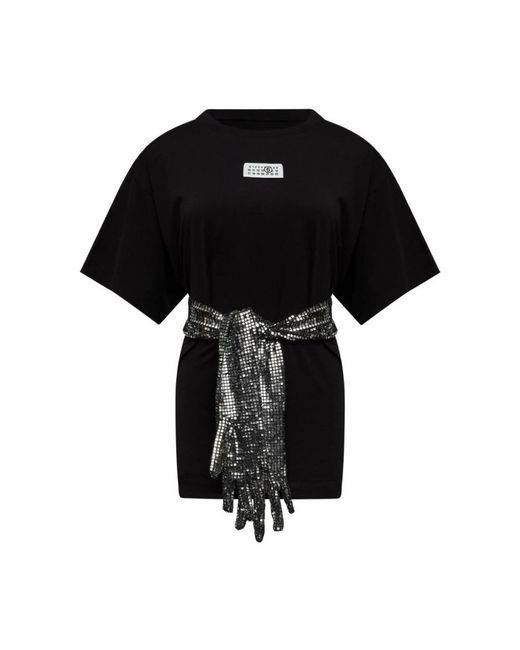 MM6 by Maison Margiela Black T-Shirts