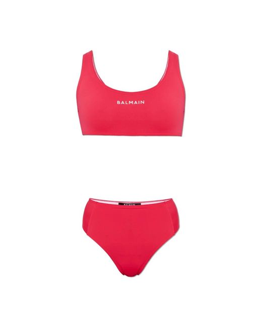 Balmain Tweedelig Badpak in het Red